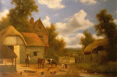 Bauernhofszene von Charles Vickers